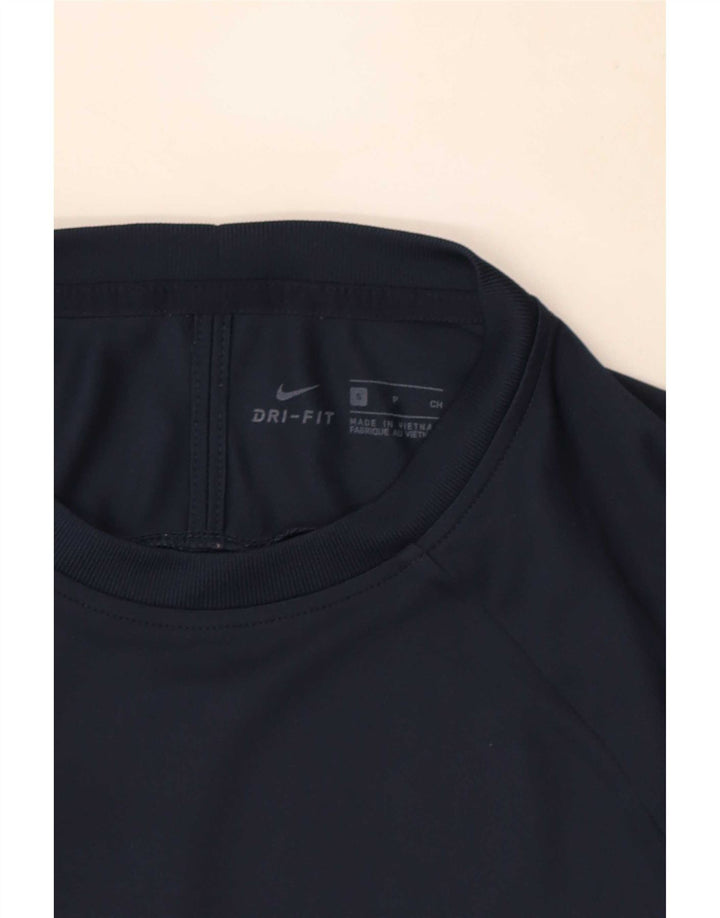 T-shirt Nike Dri Fit da uomo, piccola, color block blu navy