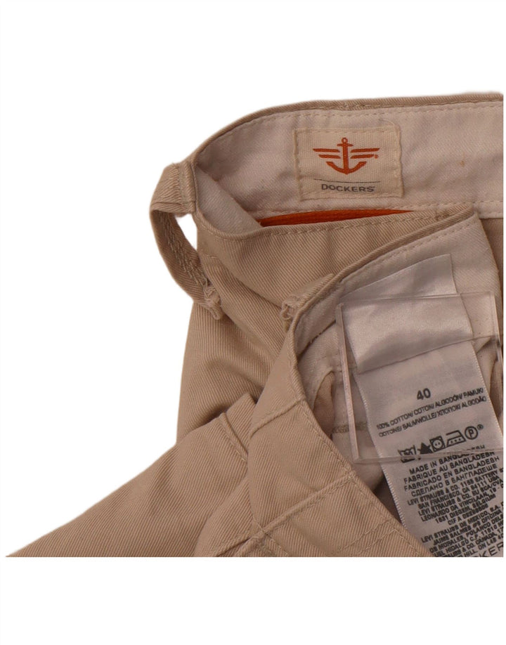 DOCKERS Mens Cargo Shorts W40 XL  Beige Cotton