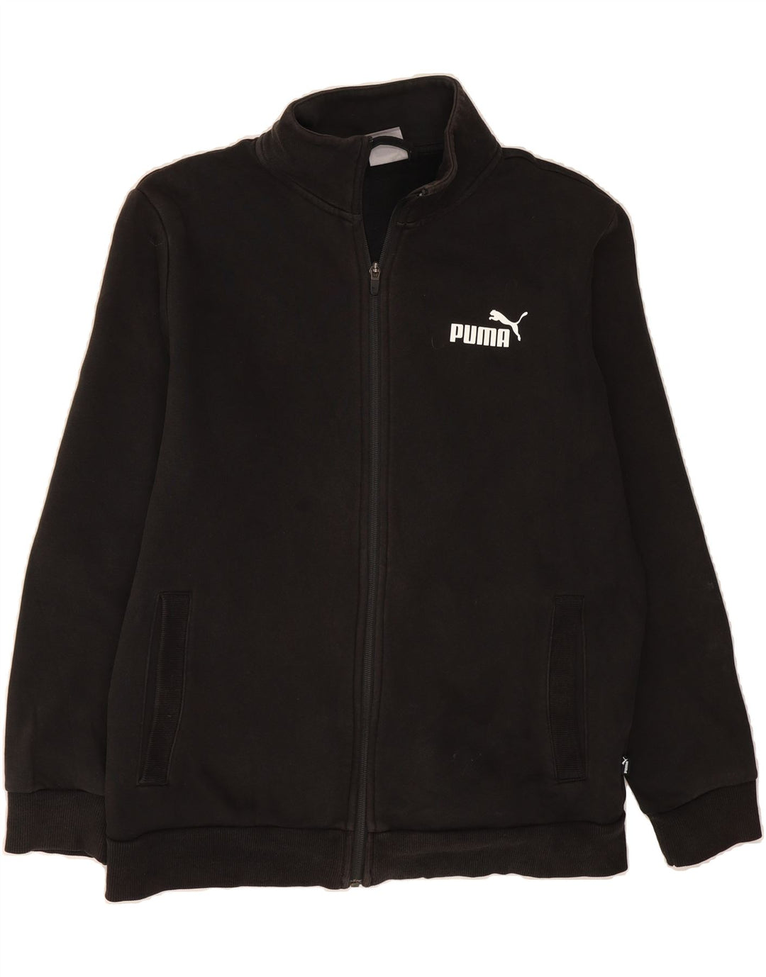 PUMA Mens Tracksuit Top Jacket Medium Black Cotton Vintage Puma and Second-Hand Puma from Messina Hembry 