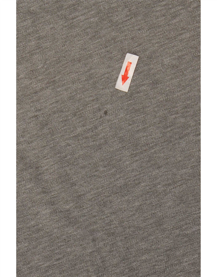Polo Puma da uomo grande in cotone grigio