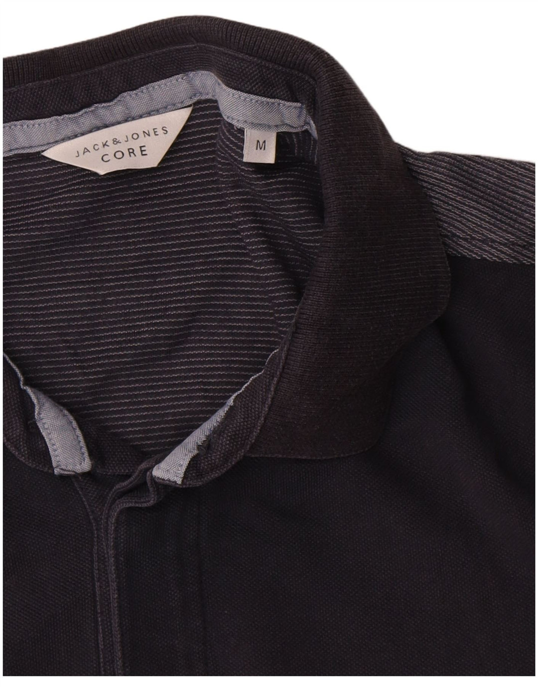 Polo da uomo Jack & Jones in cotone color block medio blu navy