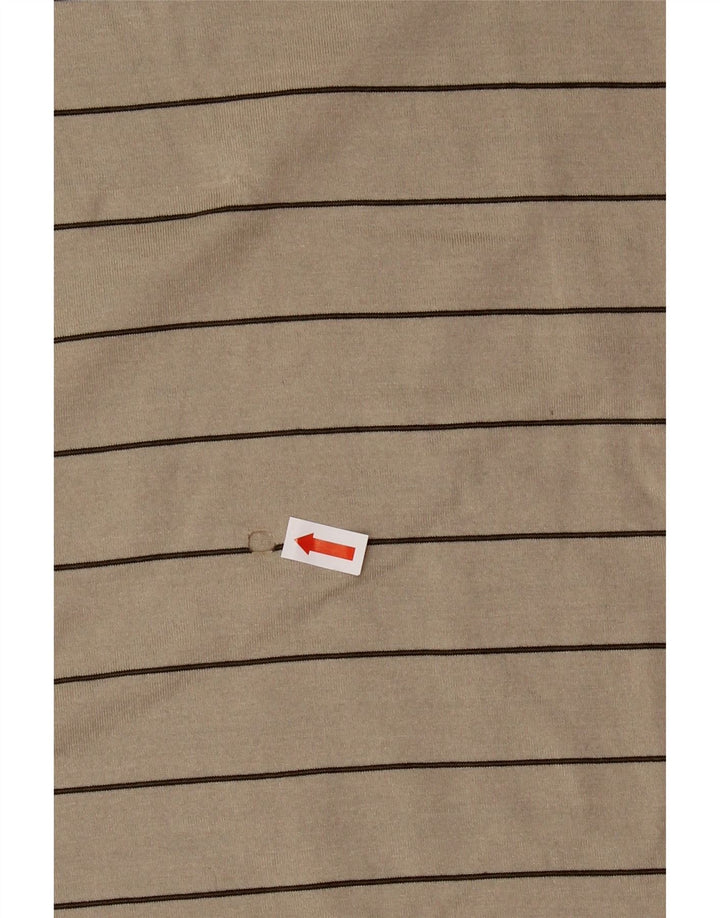 Polo da uomo IZOD grande in cotone a righe beige