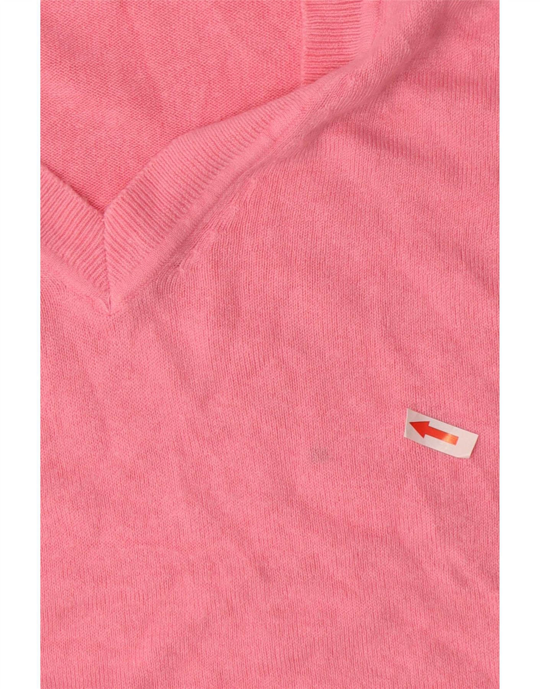 Maglione da donna con scollo a V Marks & Spencer UK 14 Acrilico rosa medio
