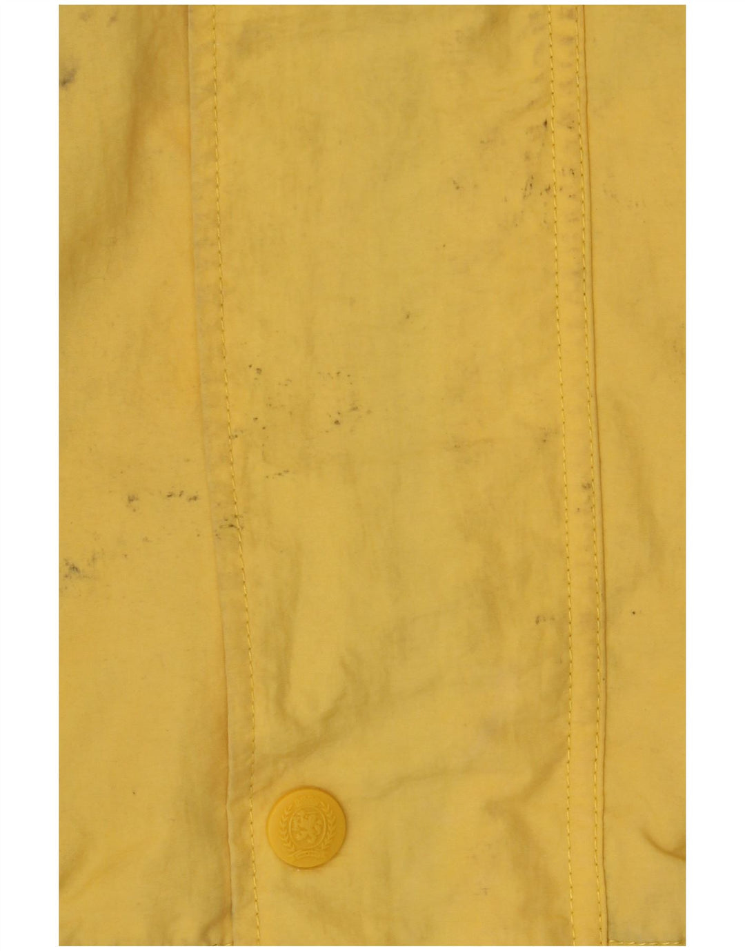 Giacca antipioggia con cappuccio da uomo Tommy Hilfiger UK 38 nylon giallo medio