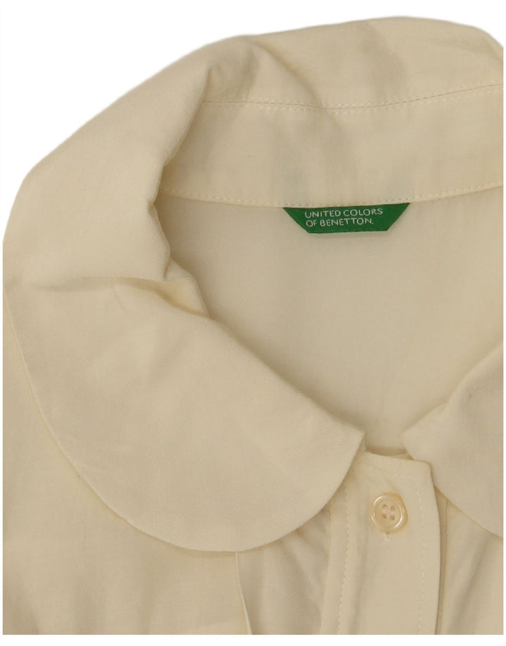 Camicetta da donna Benetton UK 14 grande bianco sporco