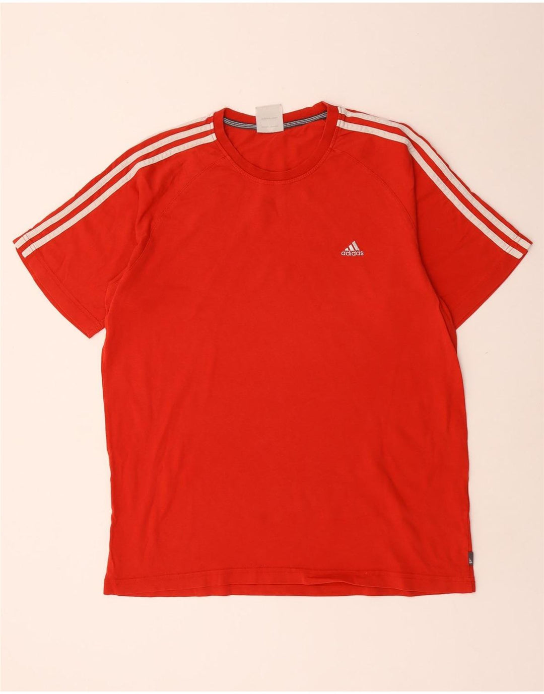 T-shirt da uomo Adidas Top Large rossa in cotone
