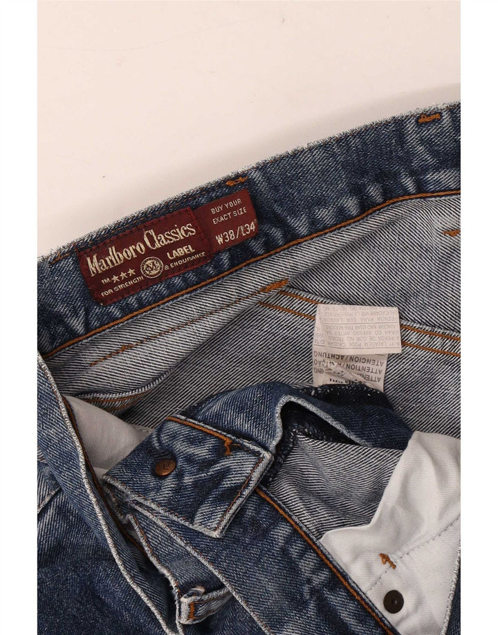 Jeans dritti da uomo Marlboro Classics W38 L31 cotone blu