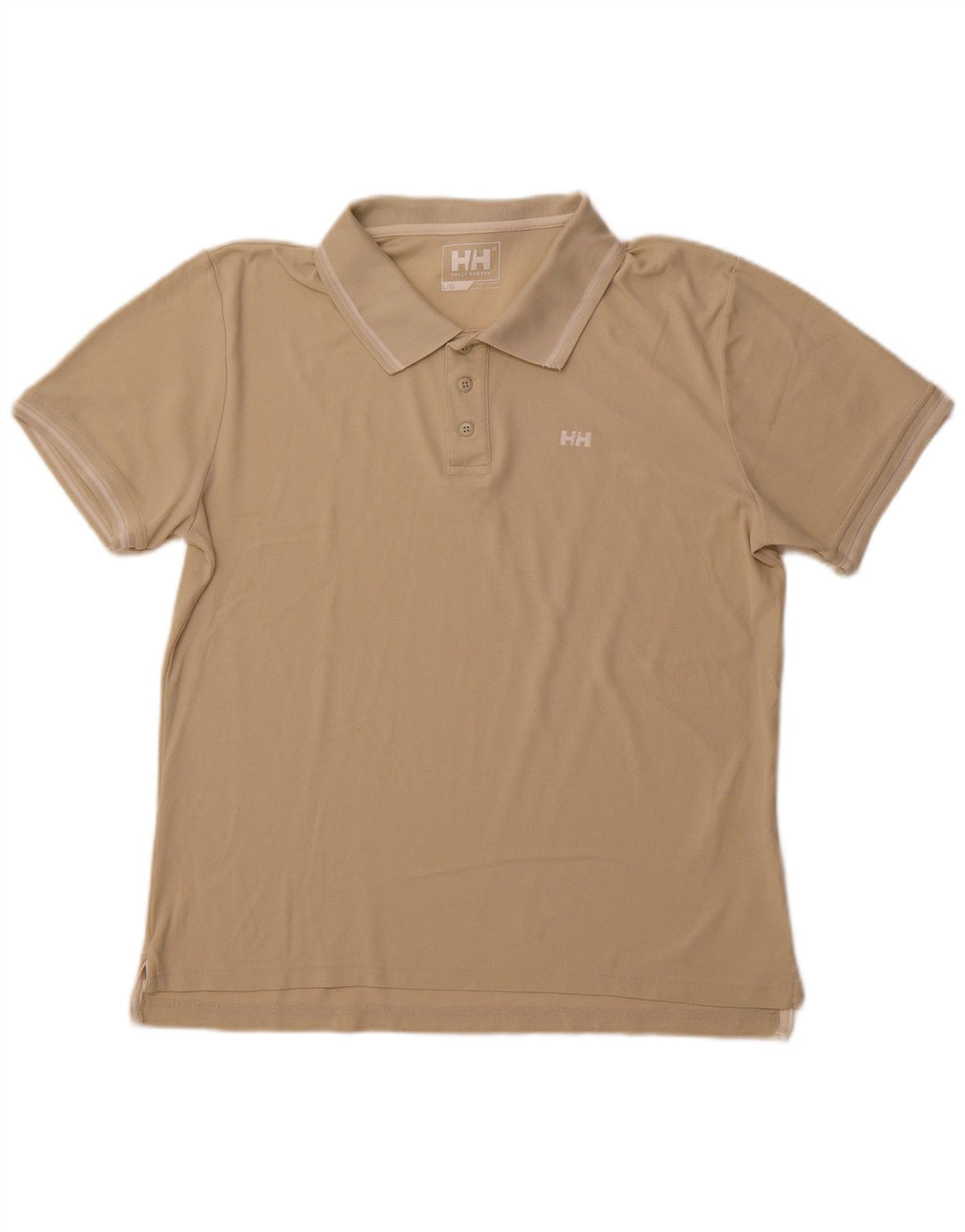 Polo da uomo HELLY HANSEN Large Beige in poliammide