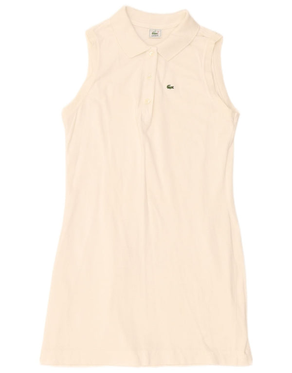 Abito polo senza maniche da donna Lacoste taglia 46 XL bianco