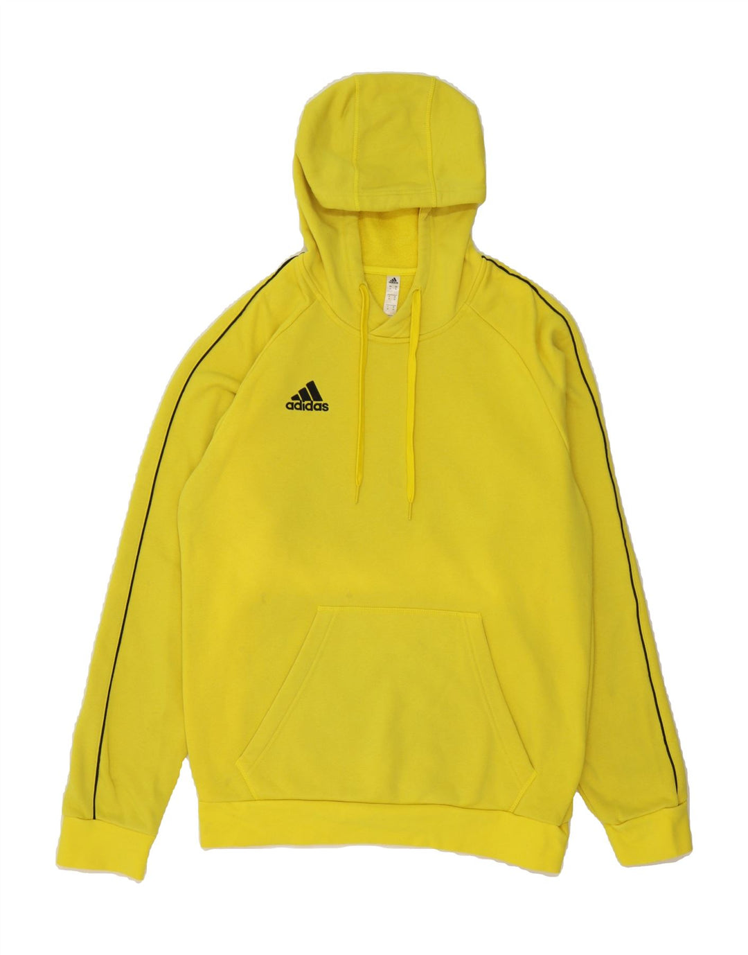 ADIDAS Mens Hoodie Jumper Medium Yellow Cotton Vintage Adidas and Second-Hand Adidas from Messina Hembry 