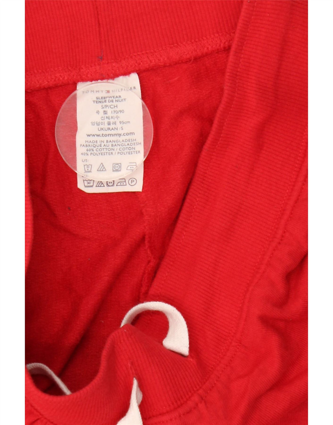 Pantaloncini sportivi grafici da uomo Tommy Hilfiger piccoli in cotone rosso