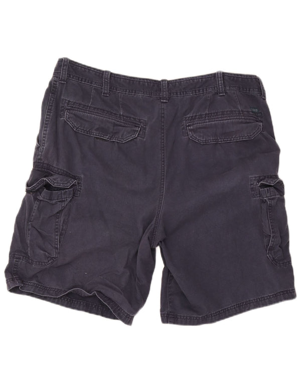 Pantaloncini cargo da uomo Izod W38 XL in cotone blu navy