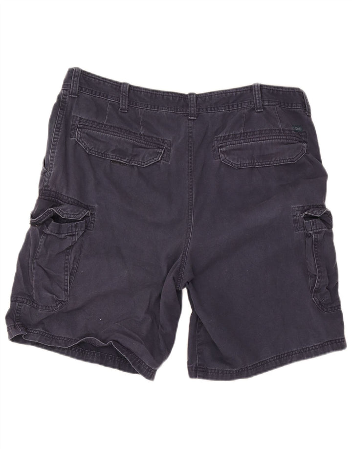 Pantaloncini cargo da uomo Izod W38 XL in cotone blu navy