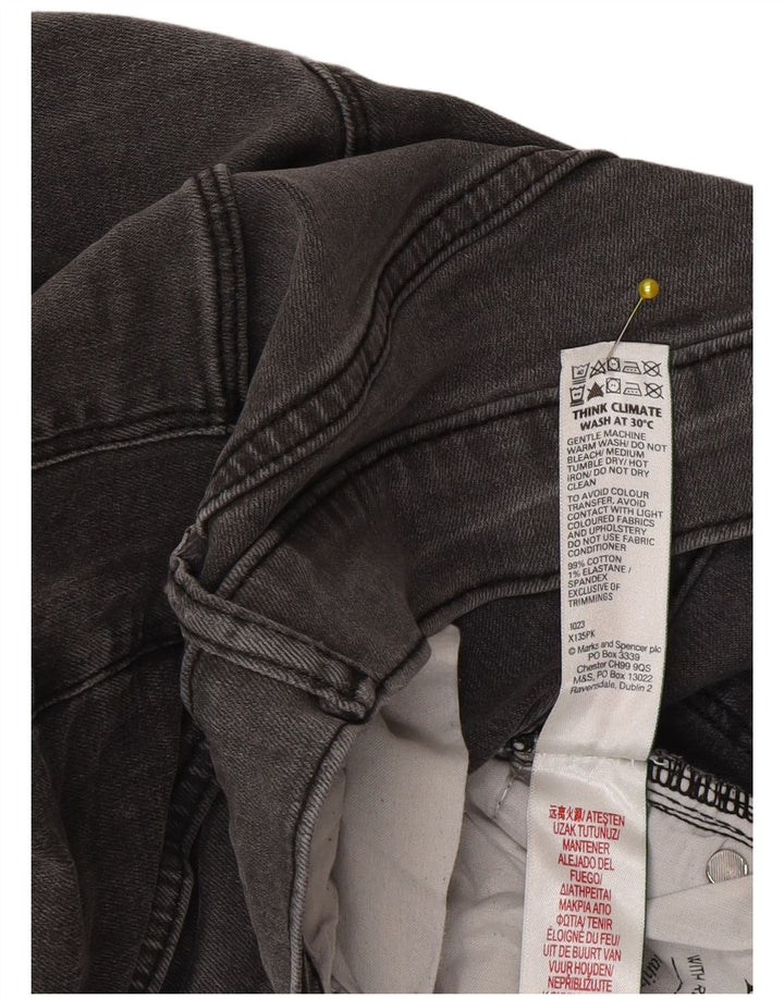Jeans slim da uomo Marks & Spencer W34 L33 cotone grigio