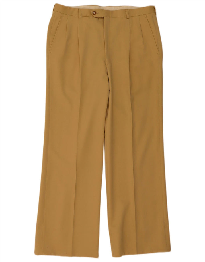 Abito vintage da uomo doppio petto in 2 pezzi medio W34 L31 Beige