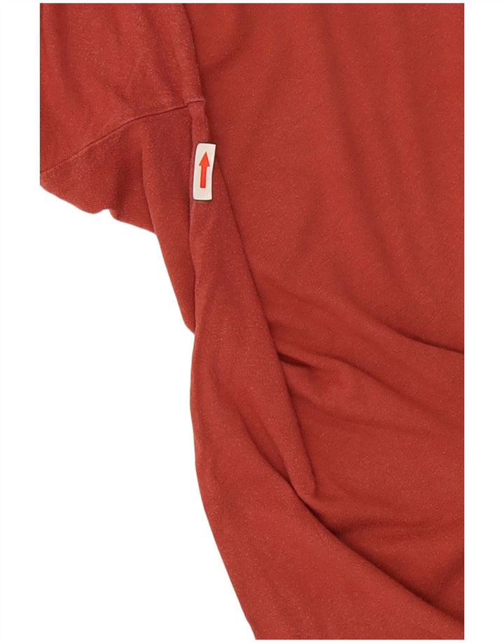 Vans Maglietta grafica da uomo a maniche lunghe grande in cotone rosso