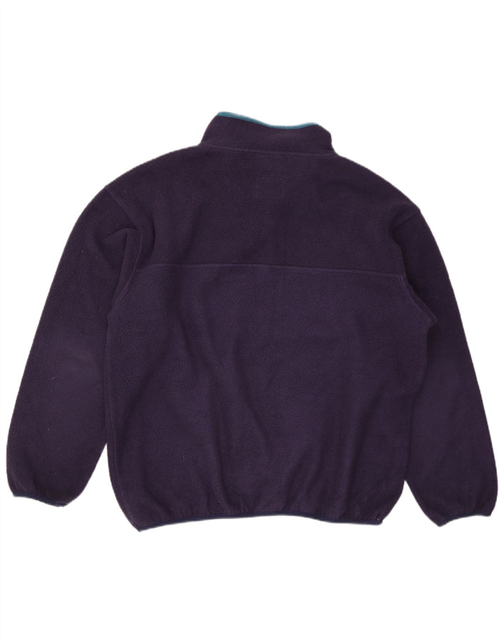 Maglione in pile da uomo Murphy & Nye con collo a bottoni 2XL Blu navy