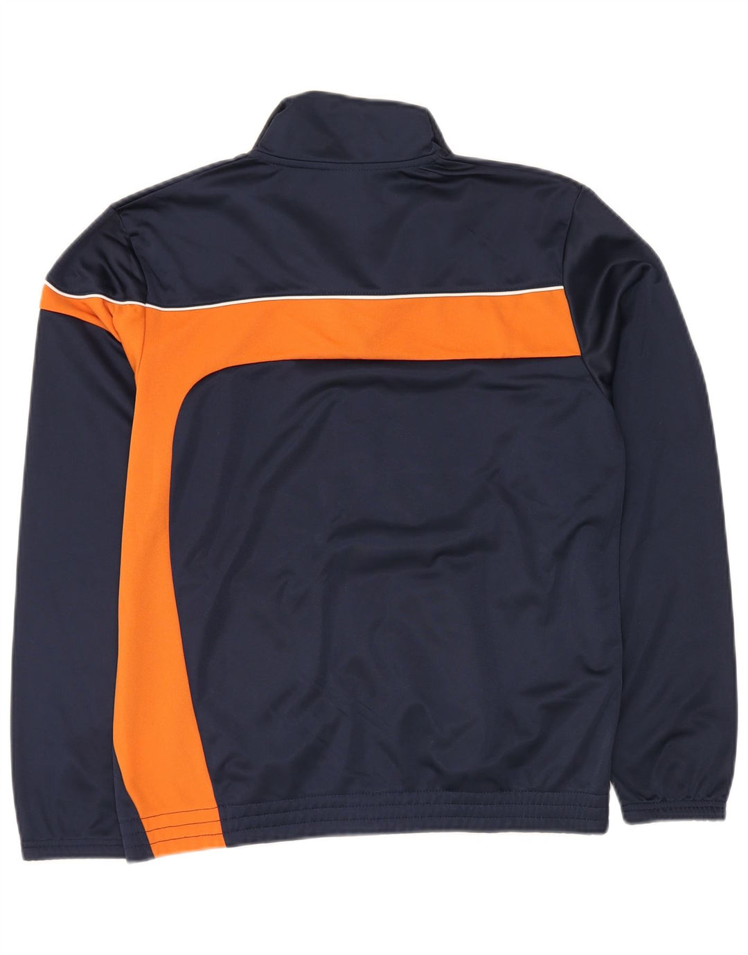 Giacca da ginnastica ASICS da uomo, in poliestere color block medio blu navy