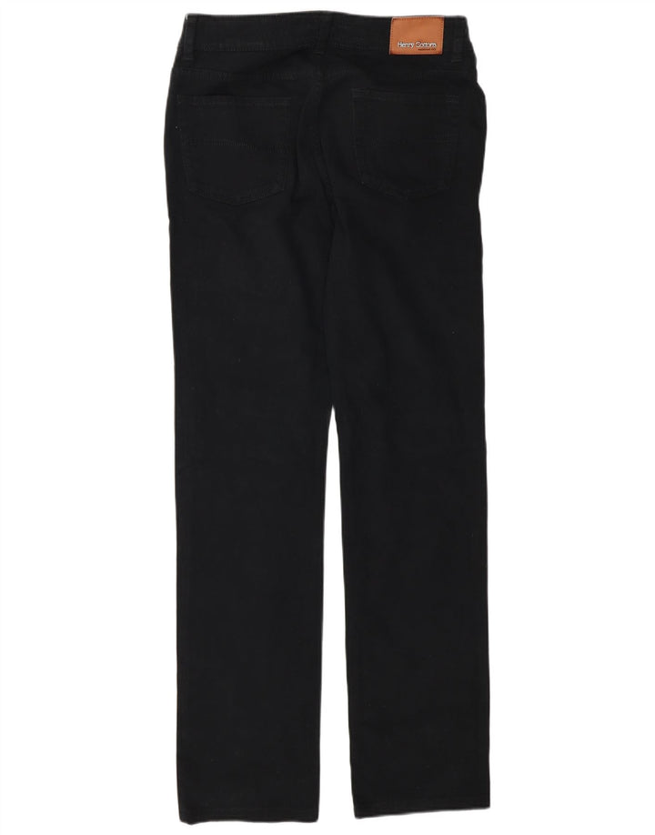 Jeans dritti da donna Henry Cottons W27 L30 cotone nero