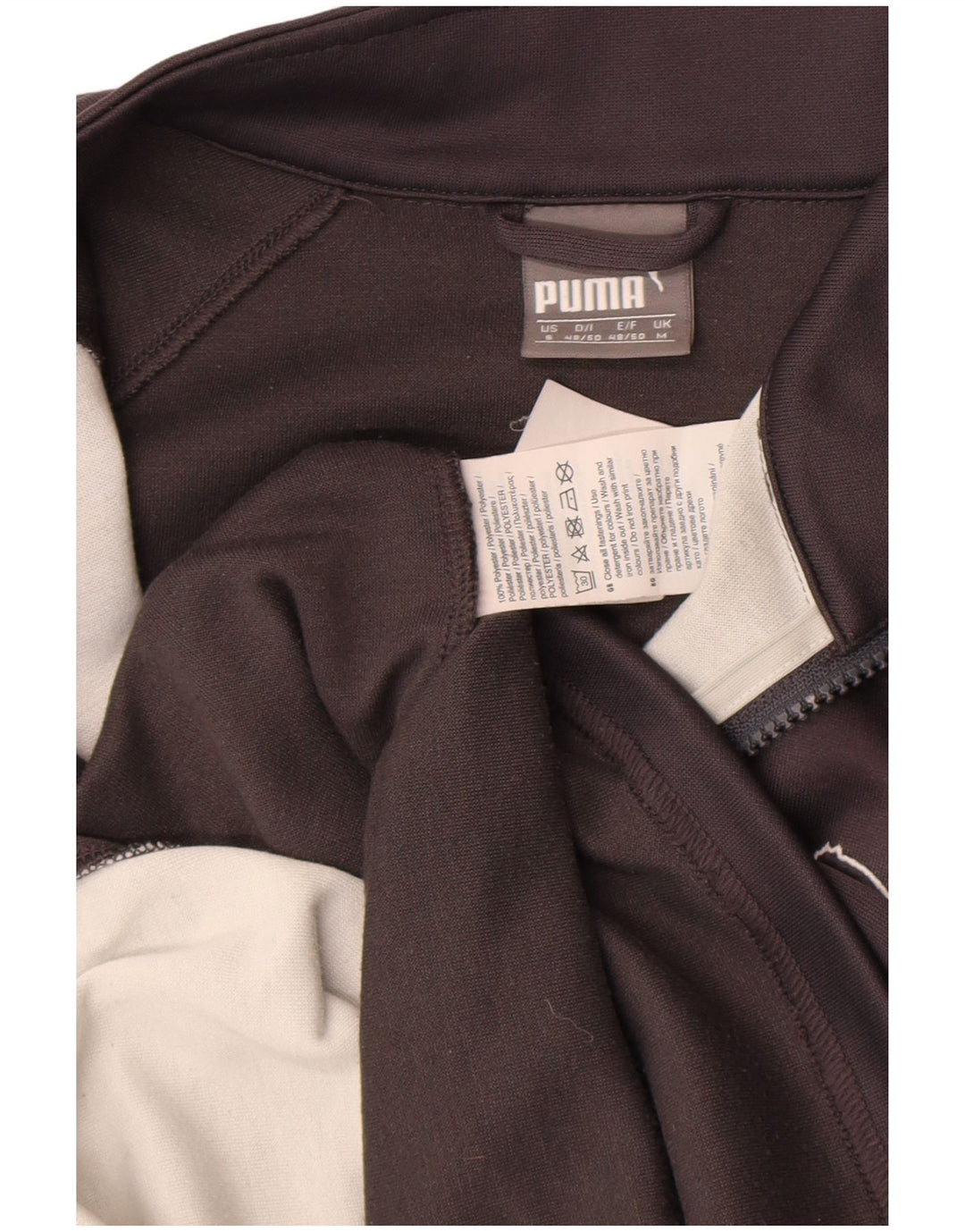 Puma Uomo Pullover Tuta Top Small Grigio Colourblock Poliestere