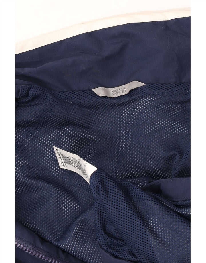 Giacca antipioggia da uomo Marks & Spencer UK 40 grande poliestere blu navy