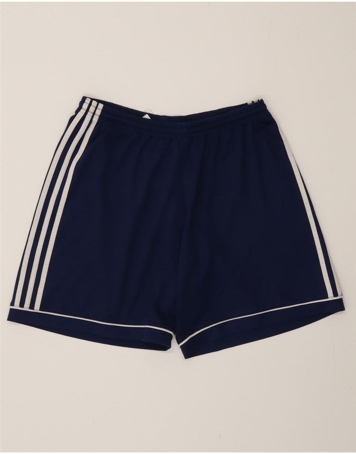 Pantaloncini sportivi Adidas Climalite da uomo di grandi dimensioni in poliestere blu navy