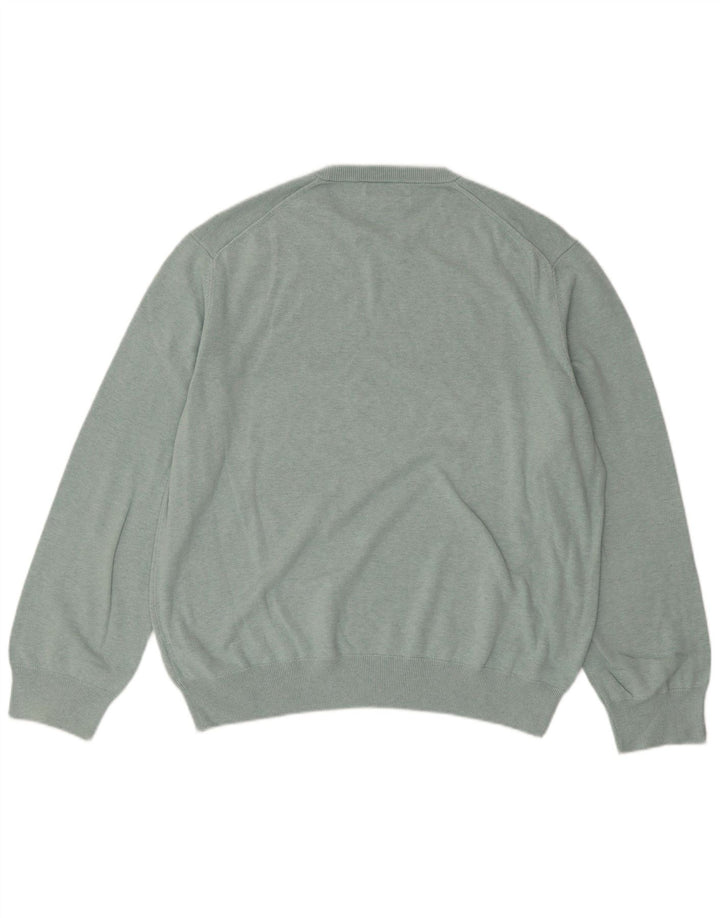 MARKS & SPENCER Maglione girocollo da uomo 2XL cotone verde