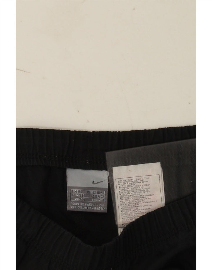 Pantaloni della tuta da donna Nike UK 8/10 Small Nero Poliestere