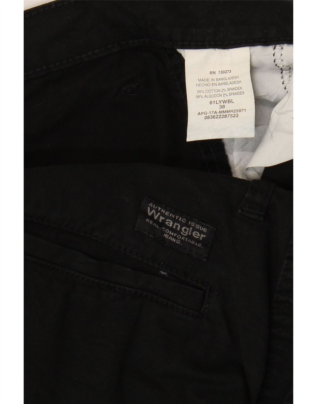 Pantaloncini cargo da uomo Wrangler W38 XL cotone nero
