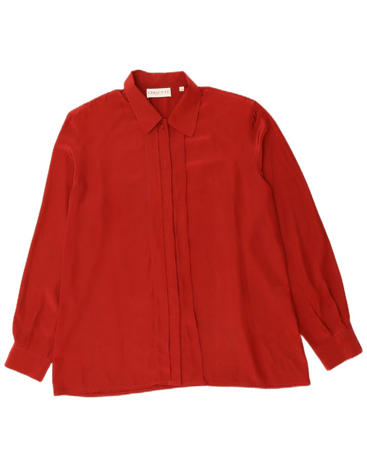 Camicetta Camicia Donna VINTAGE IT 48 XL Rossa