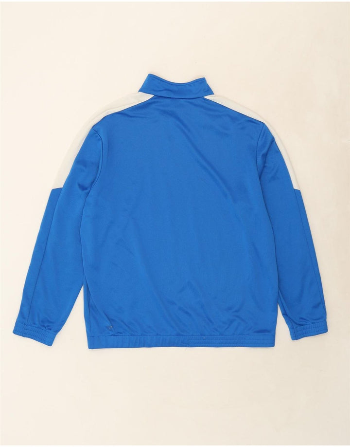 PUMA Mens Sweatshirt Jumper XL Blue Colourblock Polyester Vintage Puma and Second-Hand Puma from Messina Hembry 