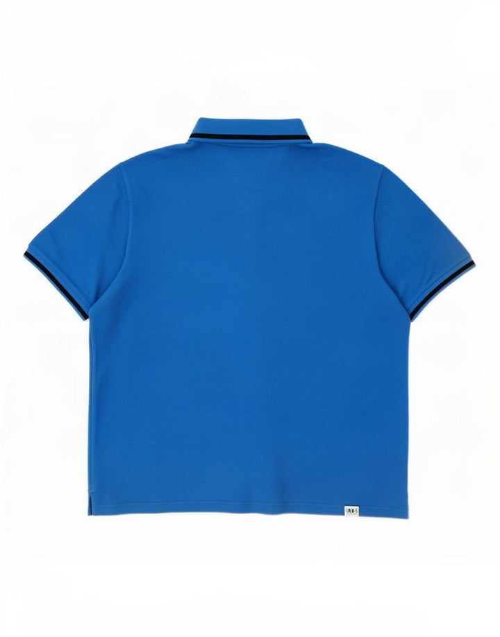 Polo da uomo Ted Baker taglia 6 2XL cotone blu