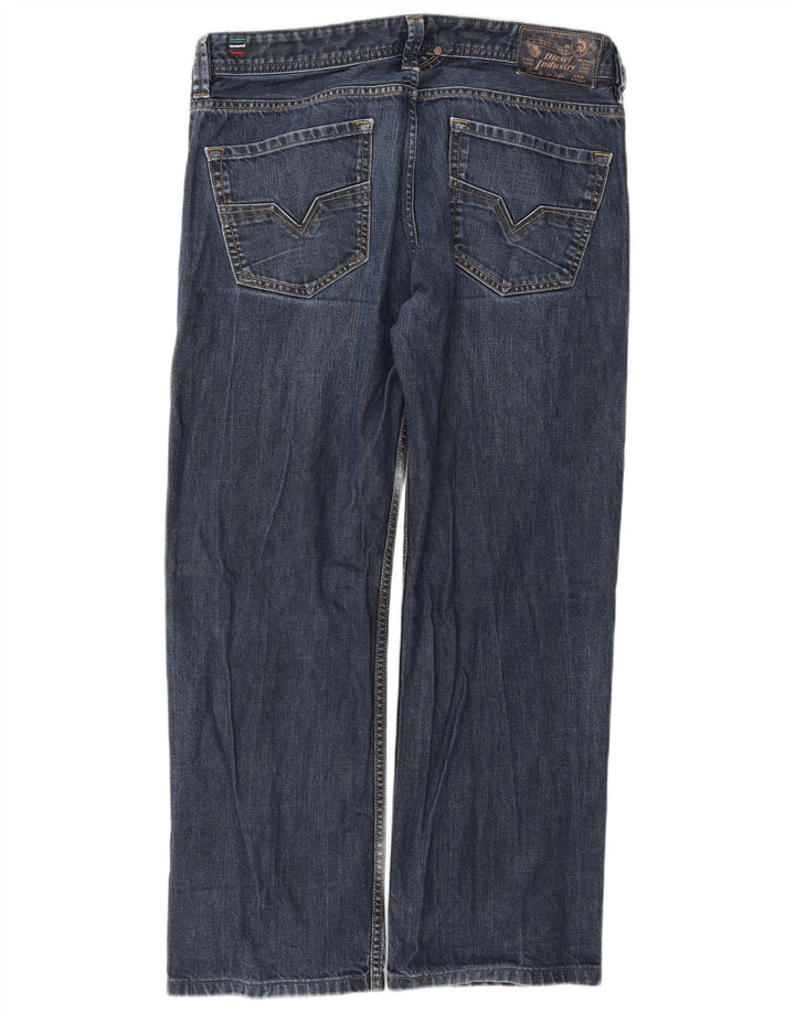 Jeans dritti da uomo Diesel W34 L29 cotone blu