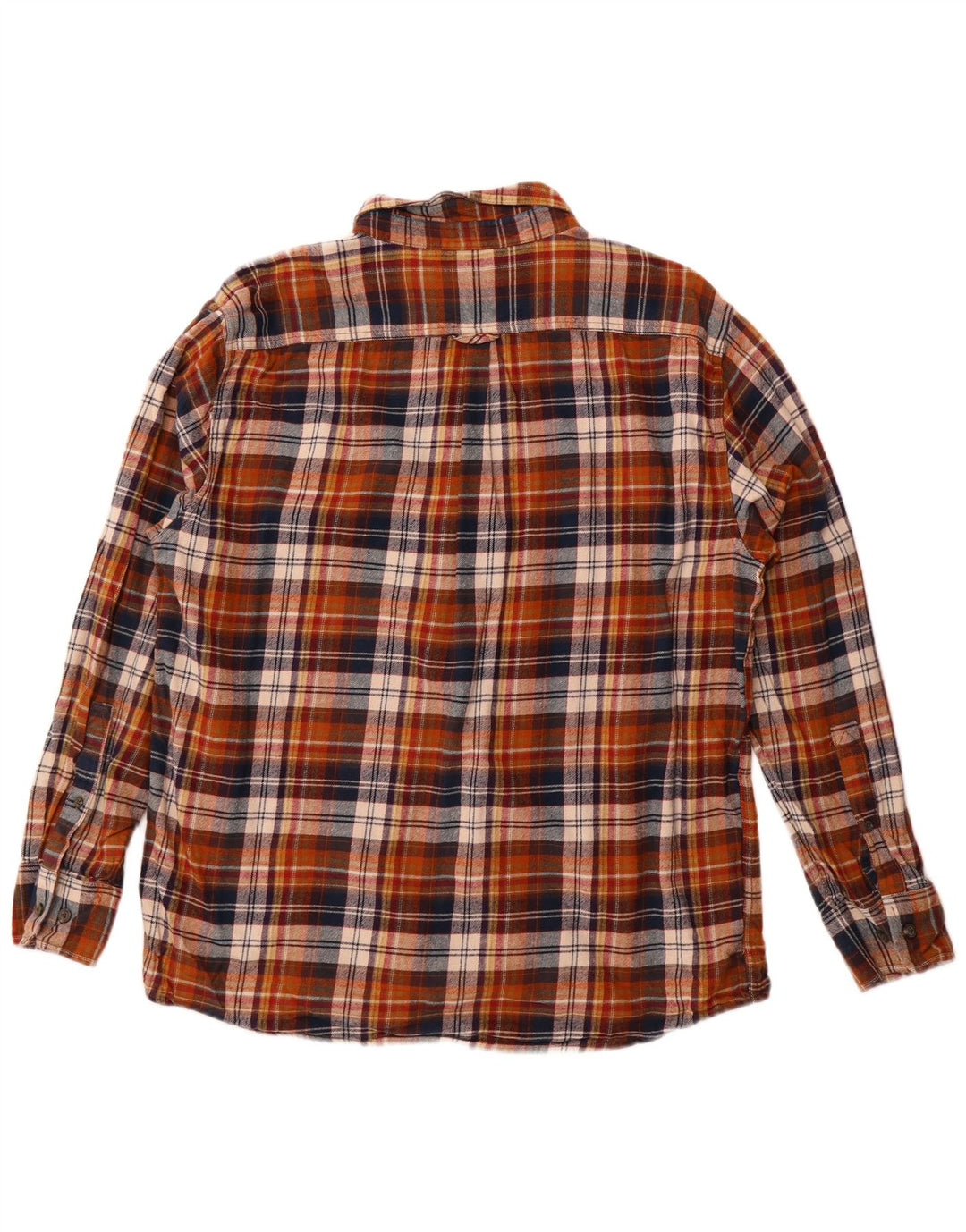 Camicia da uomo in flanella Eddie Bauer XL in cotone a quadri marrone