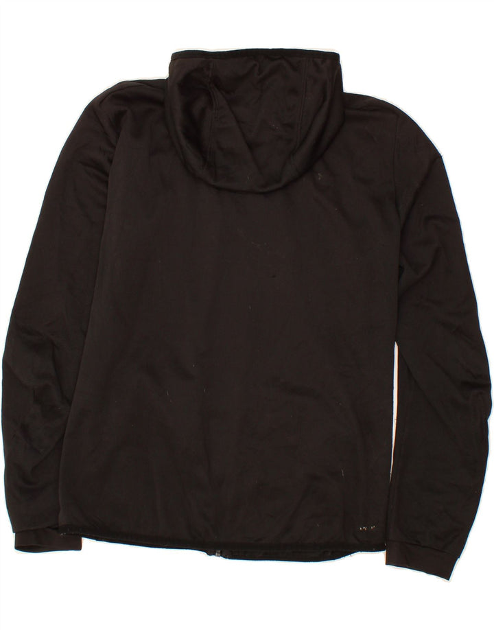 ADIDAS Mens Zip Hoodie Sweater Medium Black Polyester Vintage Adidas and Second-Hand Adidas from Messina Hembry 