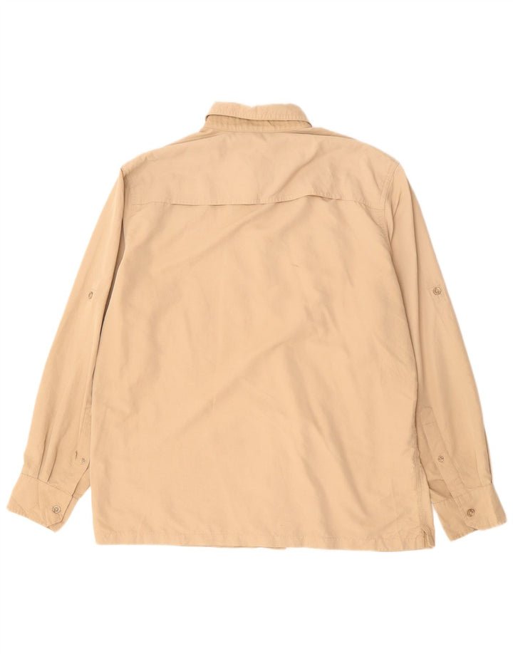 Camicia da uomo Eddie Bauer grande in poliestere beige