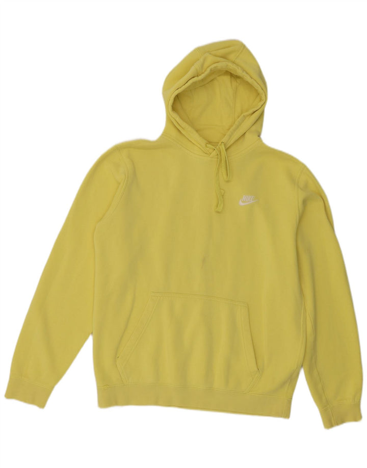 Felpa con cappuccio da uomo Nike in cotone giallo medio