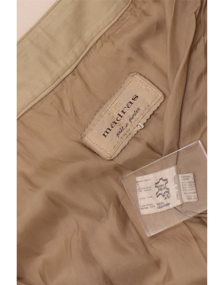 Gonna in pelle da donna pret-a-porter IT 40 piccola W26 Beige