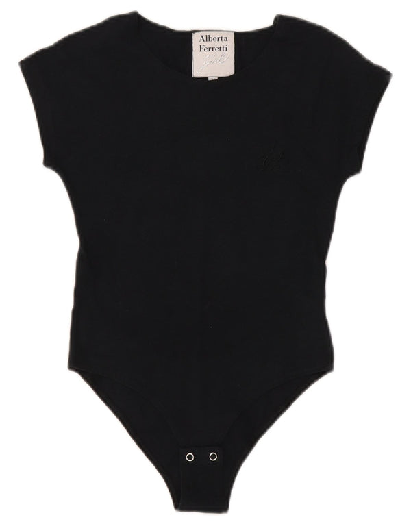 Body Bambina Alberta Ferretti 11-12 Anni Cotone Blu Navy