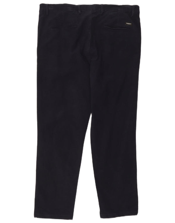 Pantaloni chino dritti da uomo Carrera W38 L28 cotone blu navy