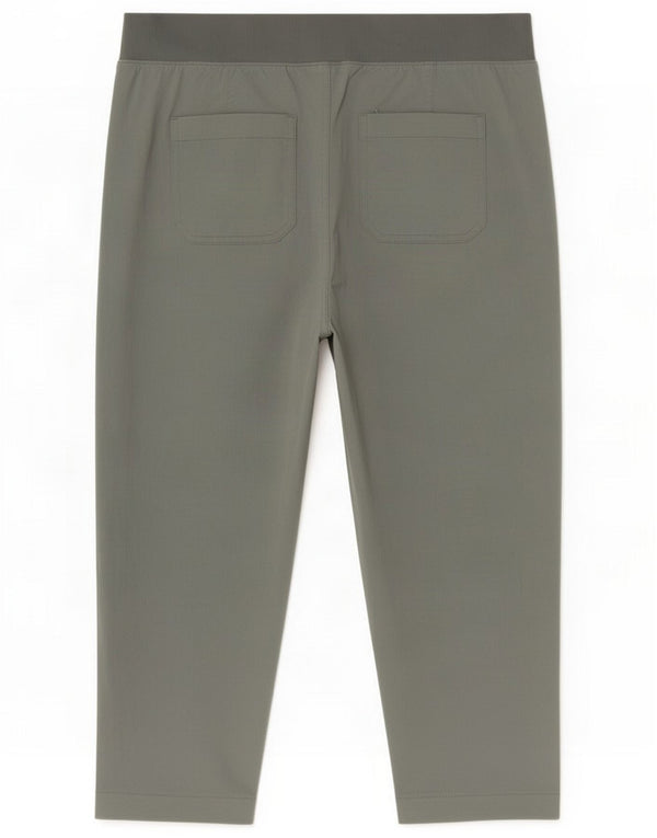 Eddie Bauer Womens Joggers Capri Trousers Medium W30 L21 Green Nylon