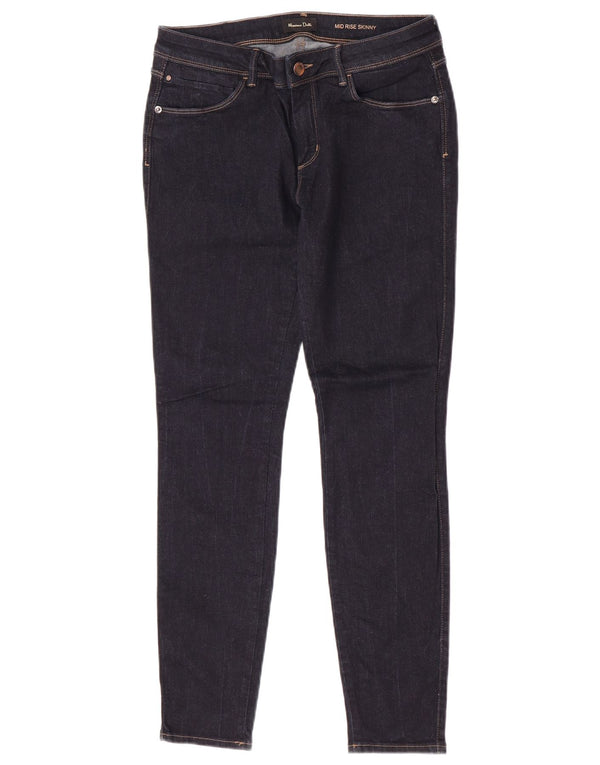 Jeans skinny da donna a vita media Massimo Dutti EU 40 Medium W30 L29 Blu navy