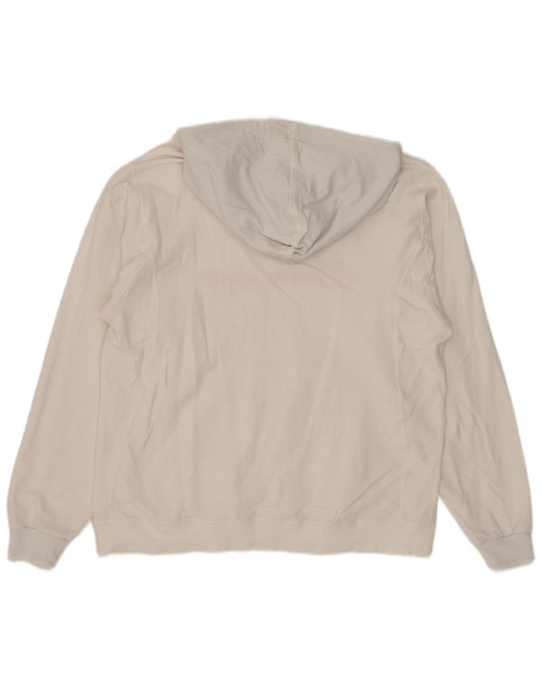 Felpa con cappuccio grafica da uomo Champion Small bianca