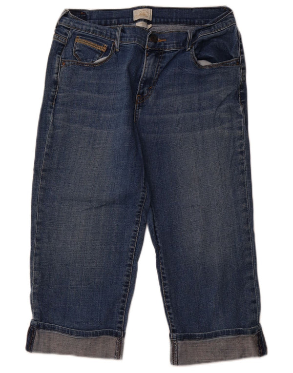 LEVI'S Donna 515 Capri Jeans US 8 Medio W28 L19 Cotone Blu