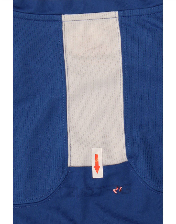 T-shirt da uomo PUMA Top Large in poliestere color block blu