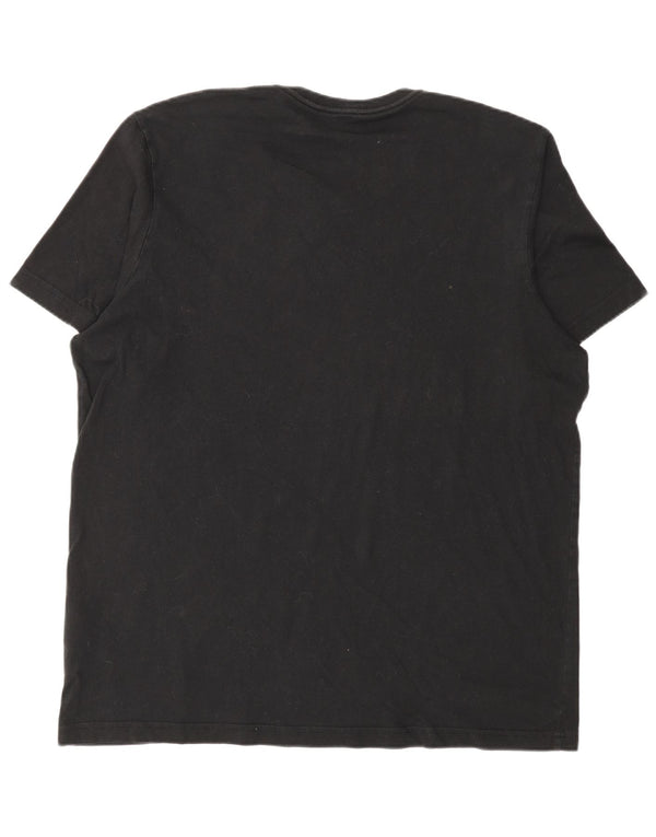 T-shirt grafica da uomo Adidas Top XL in cotone nero