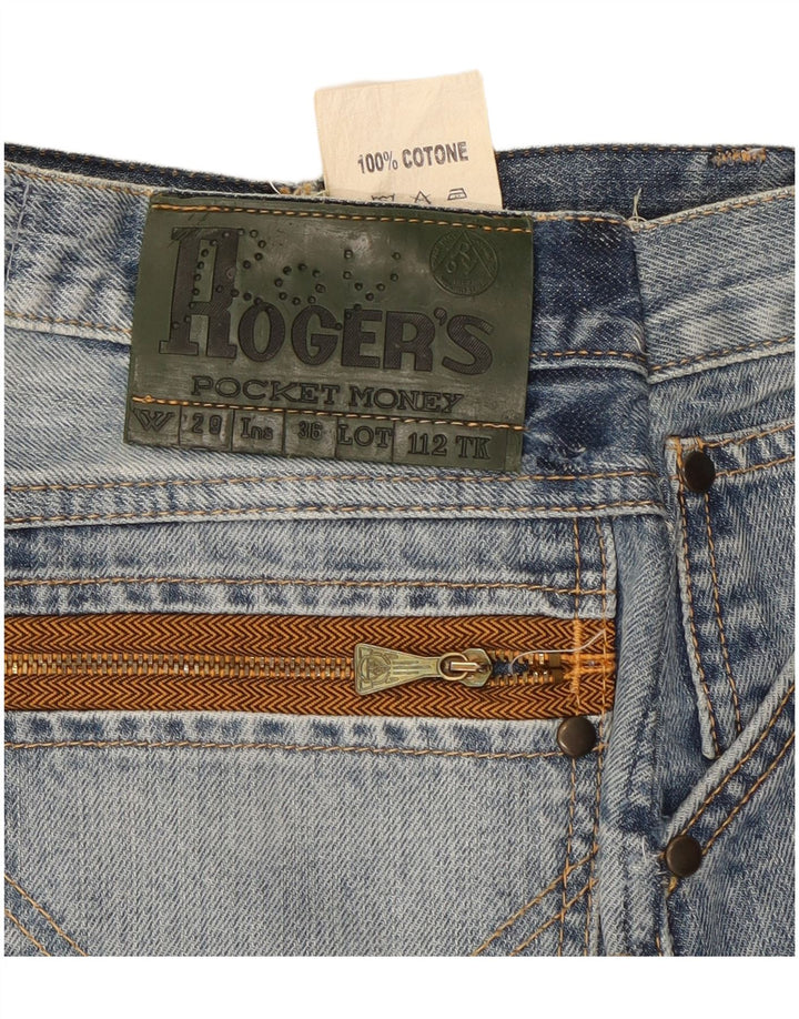 Mini gonna di jeans da donna Roy Rogers W29 in cotone blu medio