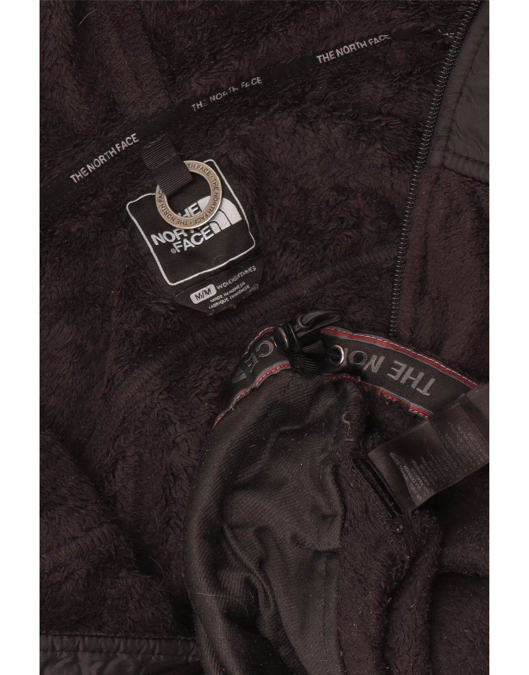 Giacca in pile con cappuccio da donna The North Face UK 12 Medium Nero Poliestere
