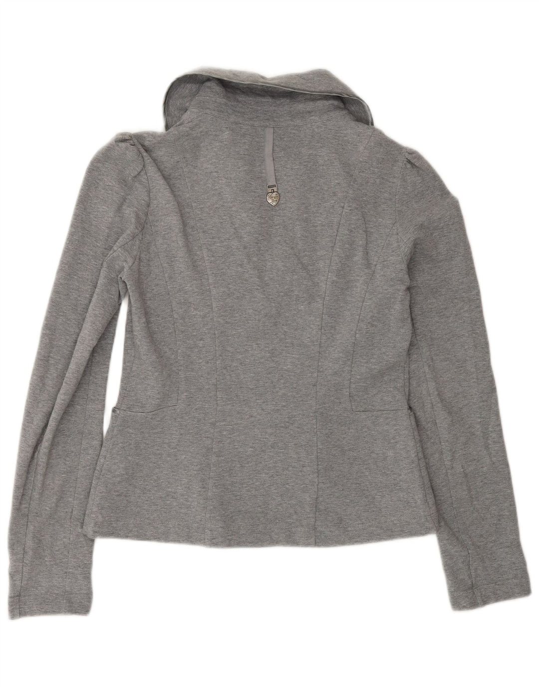 Top cardigan da donna Liu Jo UK 12 Cotone grigio medio