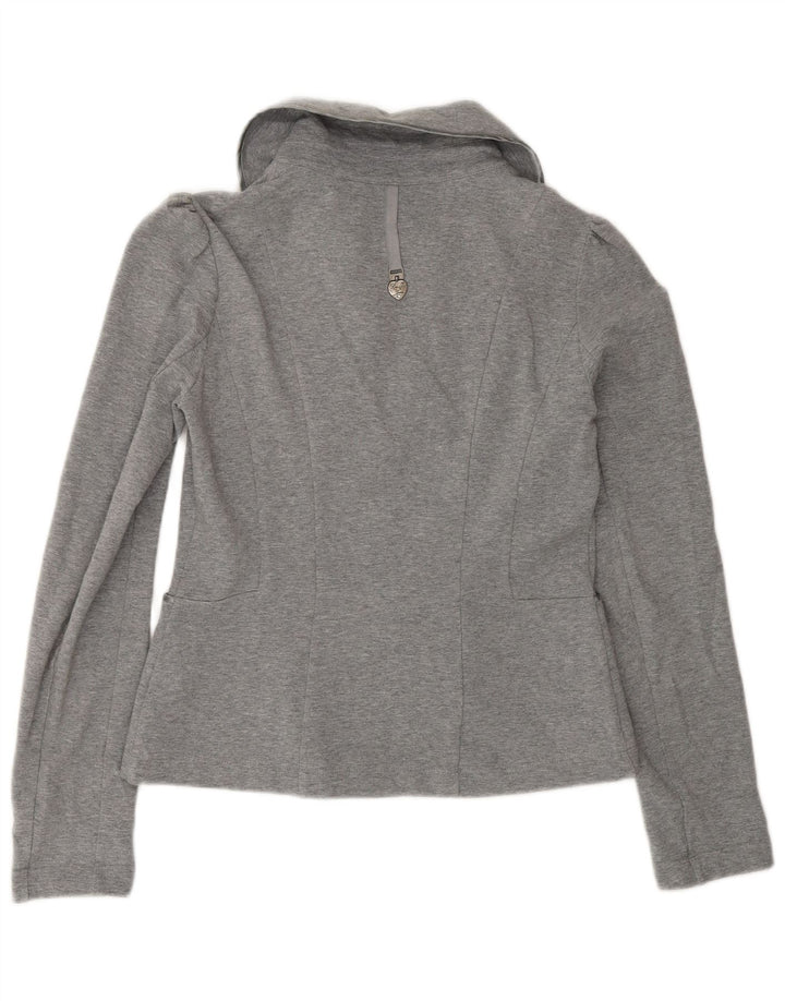 Top cardigan da donna Liu Jo UK 12 Cotone grigio medio